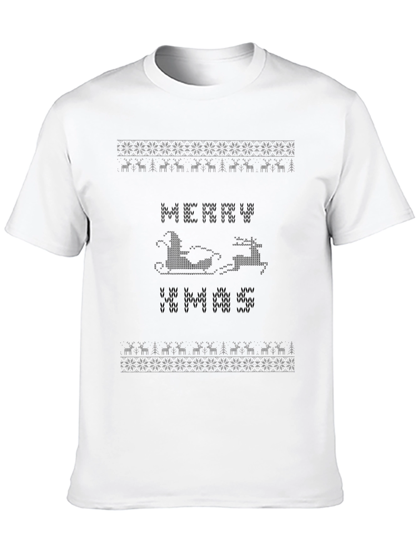 Merry Christmas T-Shirt: Holiday Knit Design