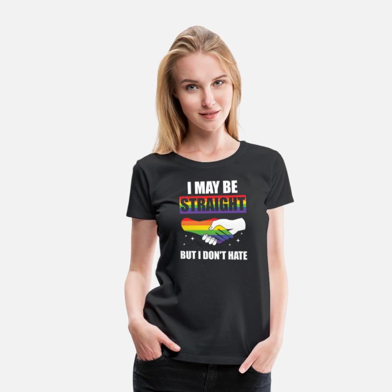 LGBT Funny Rainbow Slogan Not Straight I Don't