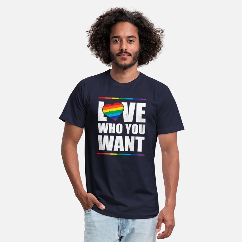 LGBT Love Who You Want Gay Pride Rainbow Heart