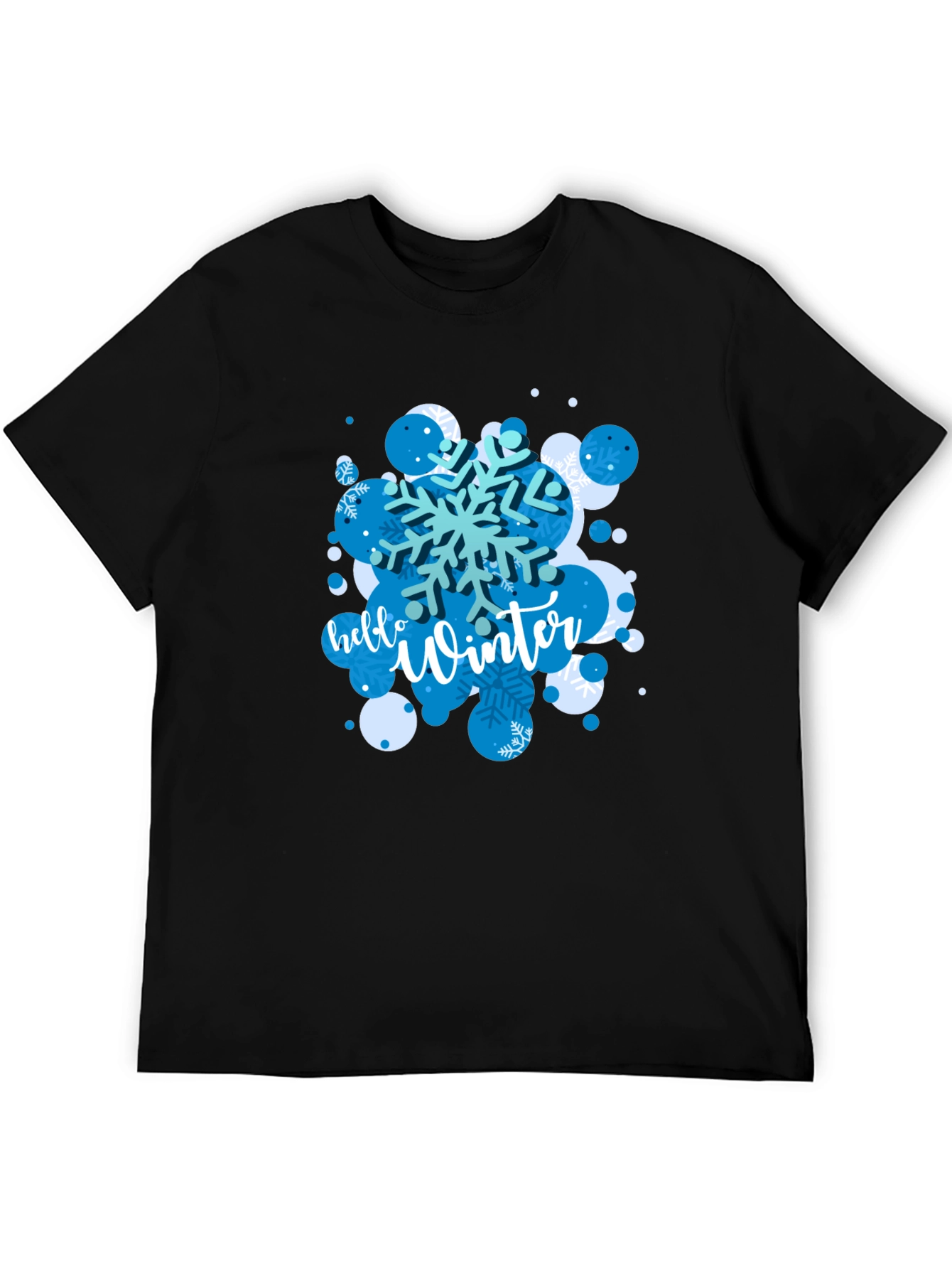 Winter Snowflake Graphic Tee - Stylish Holiday Shirt
