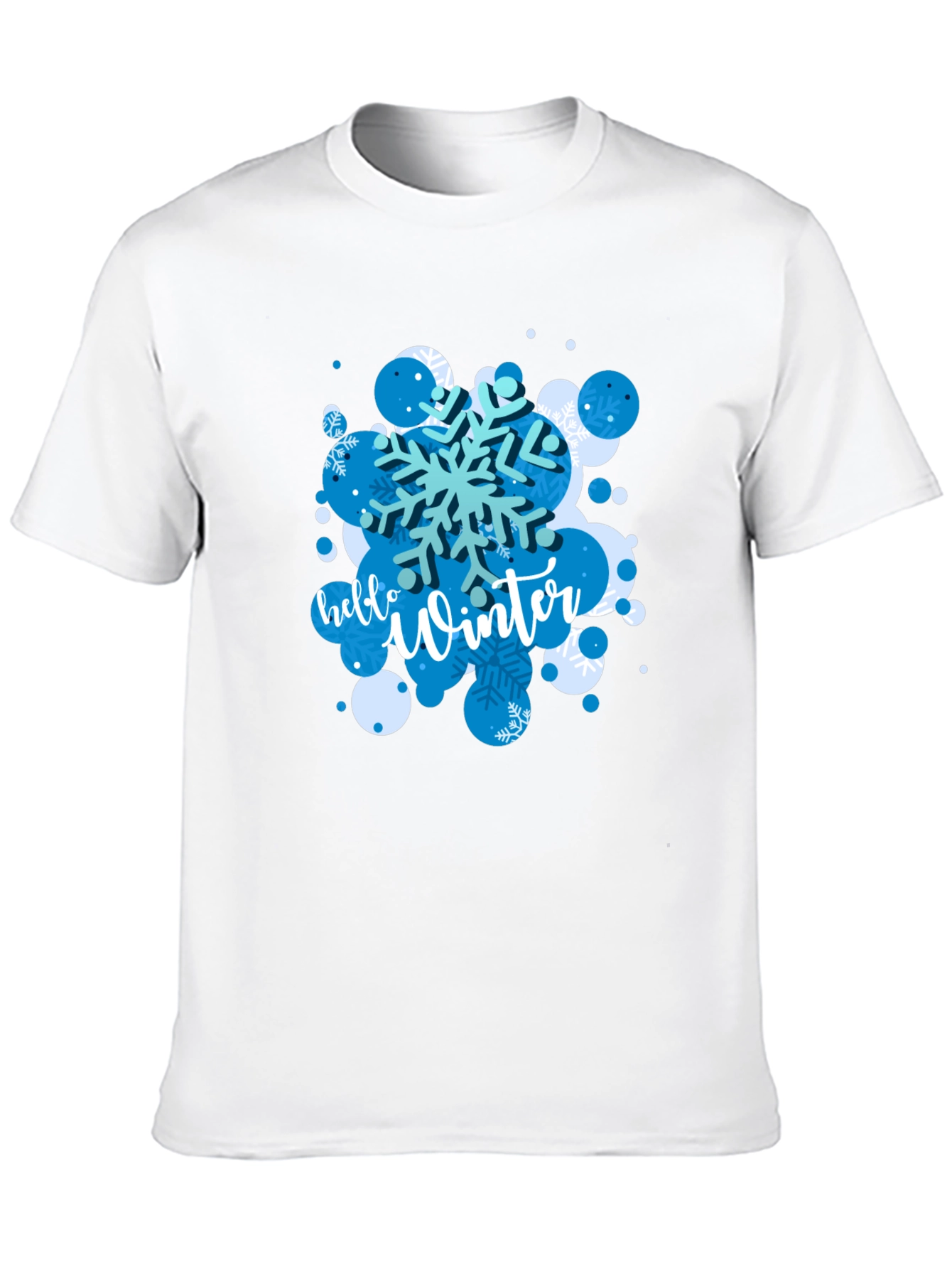 Winter Snowflake Graphic Tee - Stylish Holiday Shirt