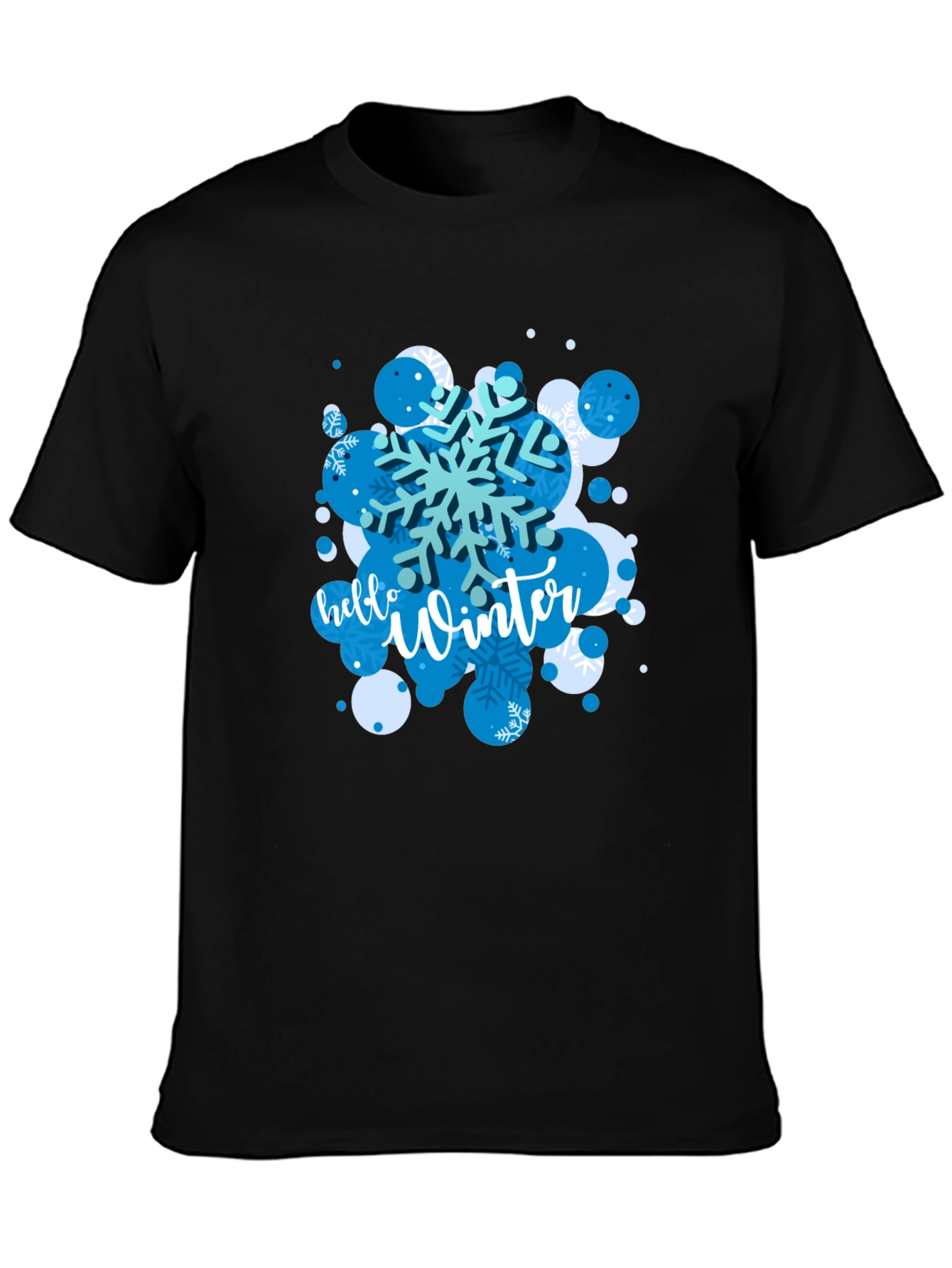 Winter Snowflake Graphic Tee - Stylish Holiday Shirt