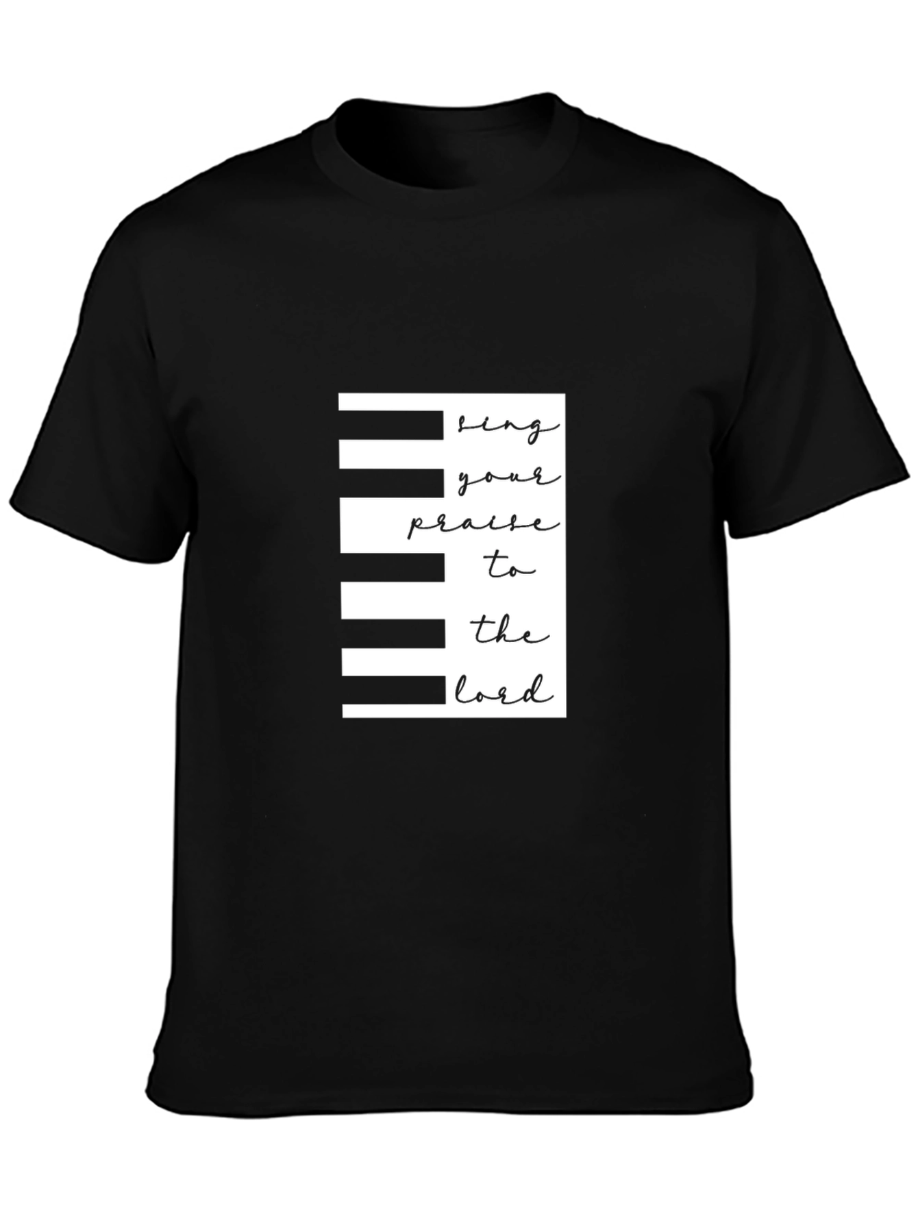 Piano Keys Christian T-Shirt - Praise the Lord!