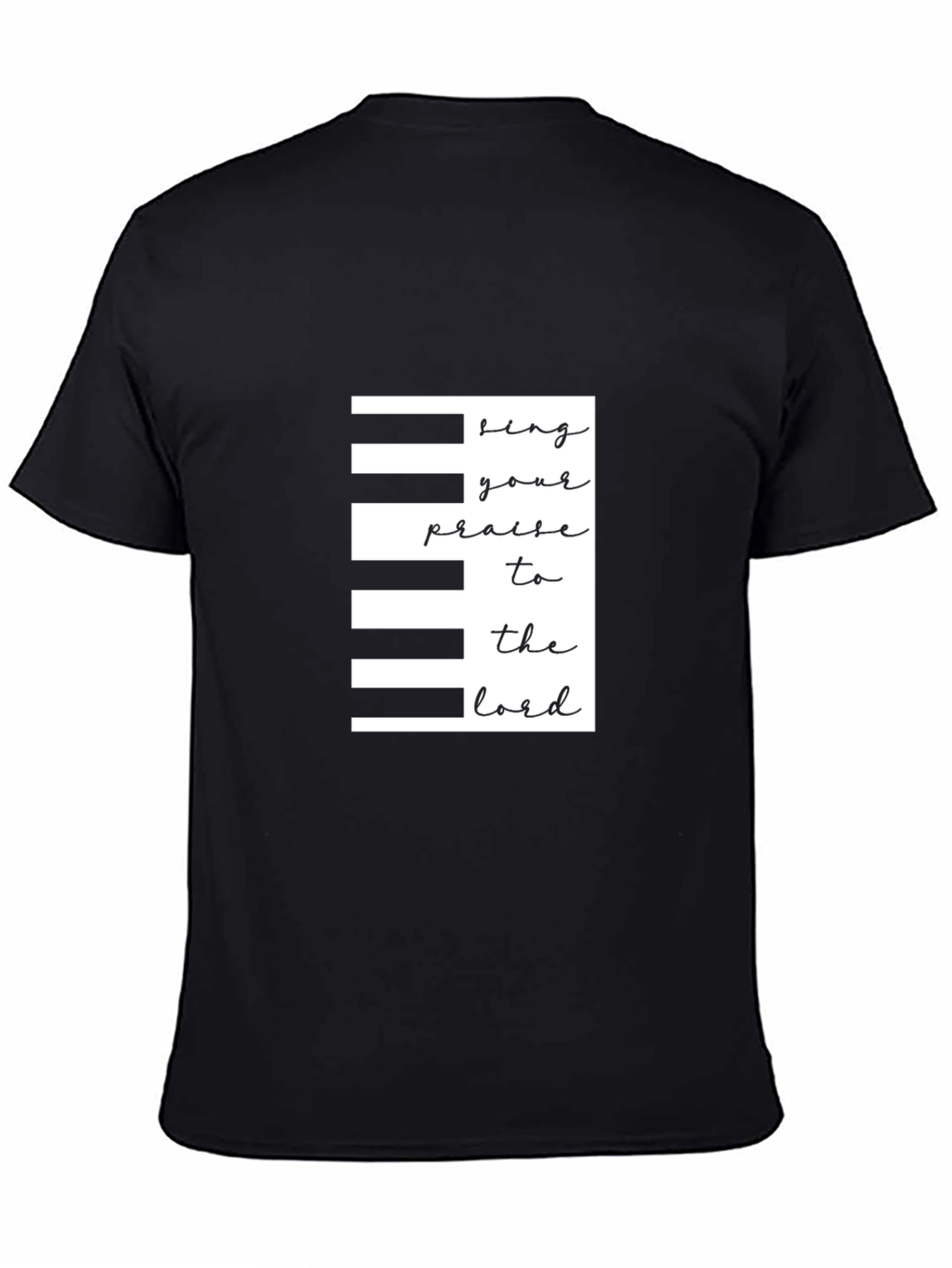Piano Keys Christian T-Shirt - Praise the Lord!