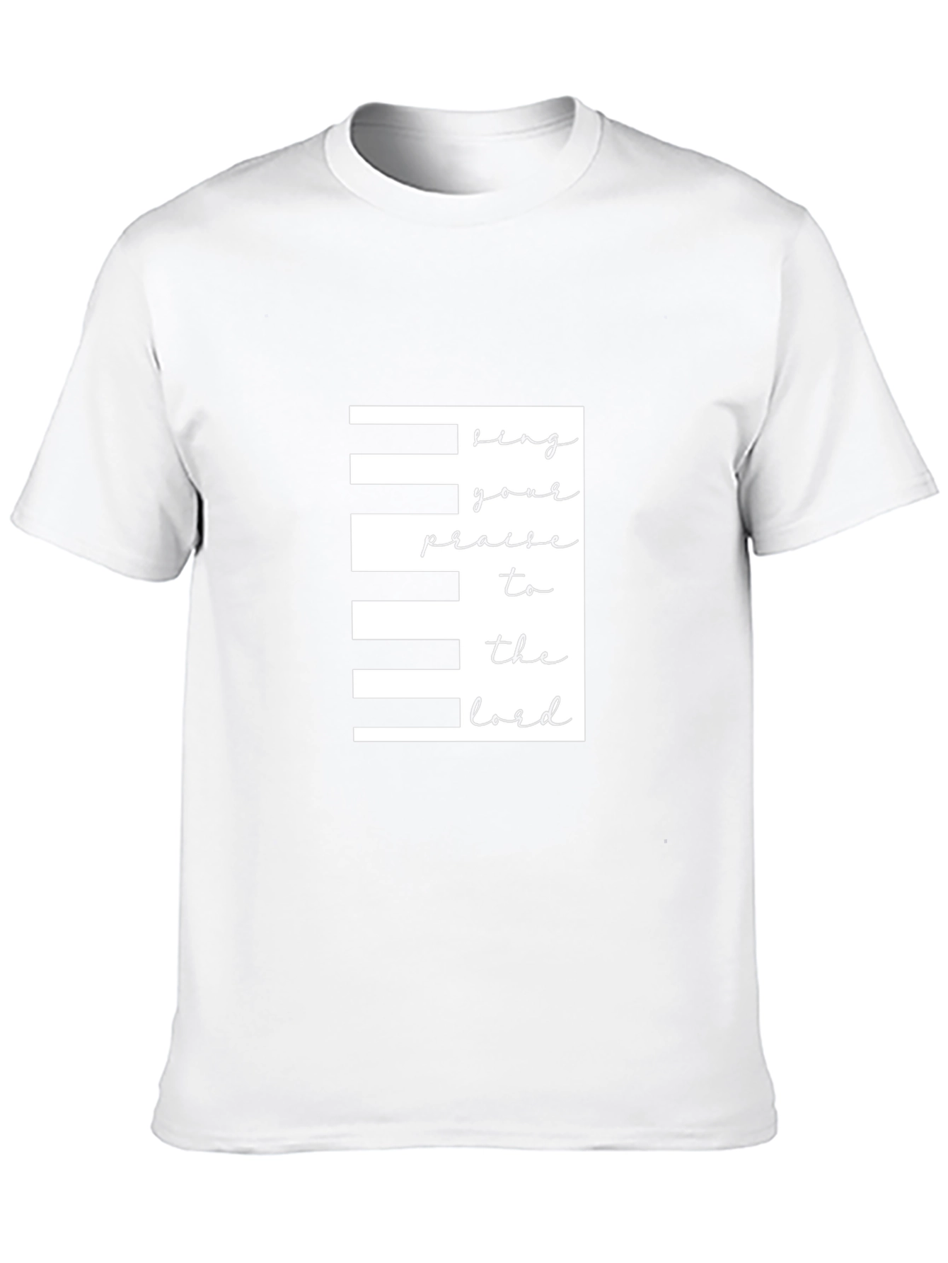 Piano Keys Christian T-Shirt - Praise the Lord!