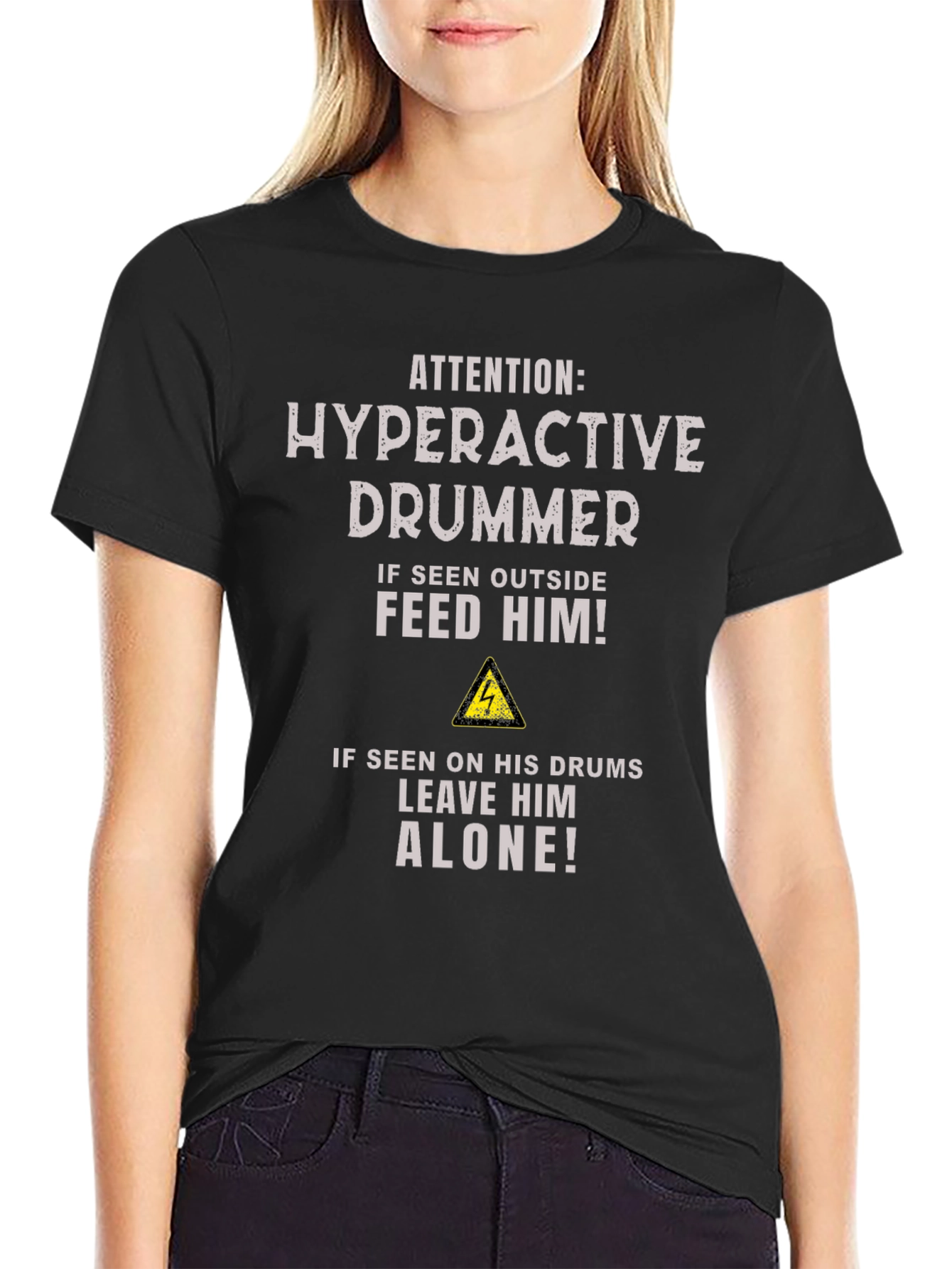Hyperactive Drummer T-Shirt - Funny Musician Tee