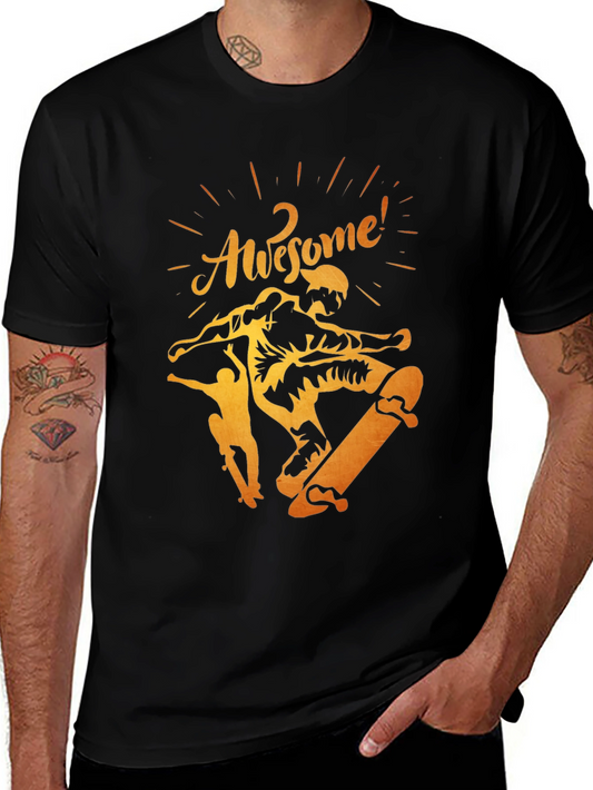Awesome Skateboarder Graphic Tee