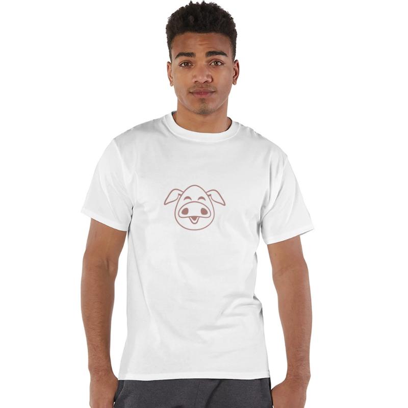 Little cute piggy face comic pig piglet animal