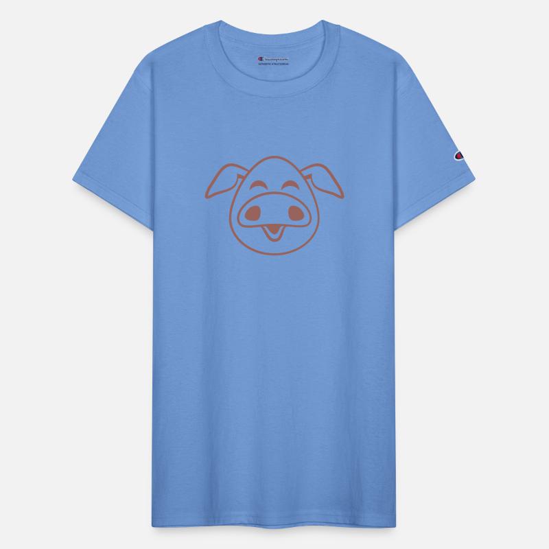 Little cute piggy face comic pig piglet animal