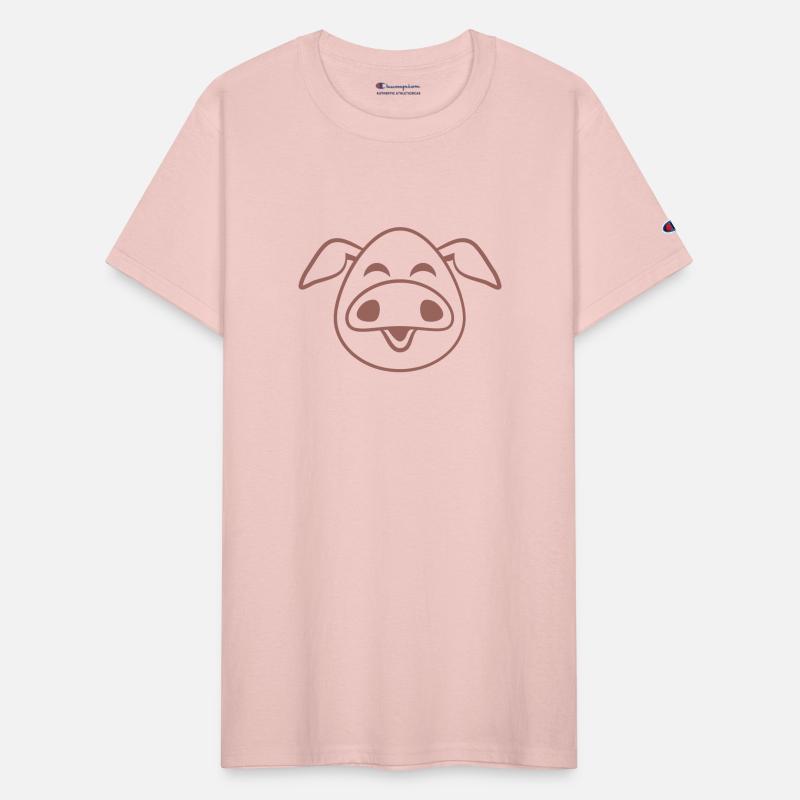 Little cute piggy face comic pig piglet animal