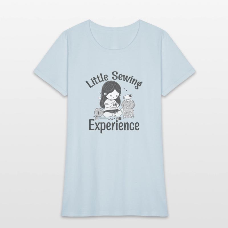 Little sewing experience sewing design shirt
