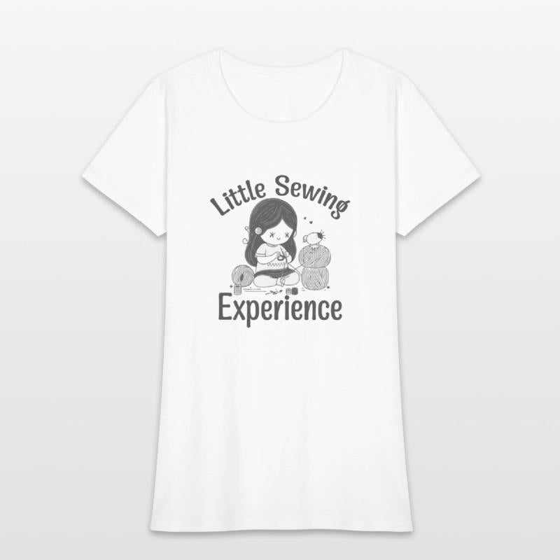 Little sewing experience sewing design shirt