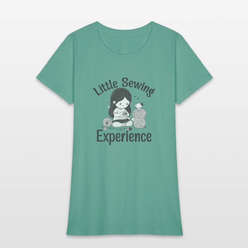 Little sewing experience sewing design shirt