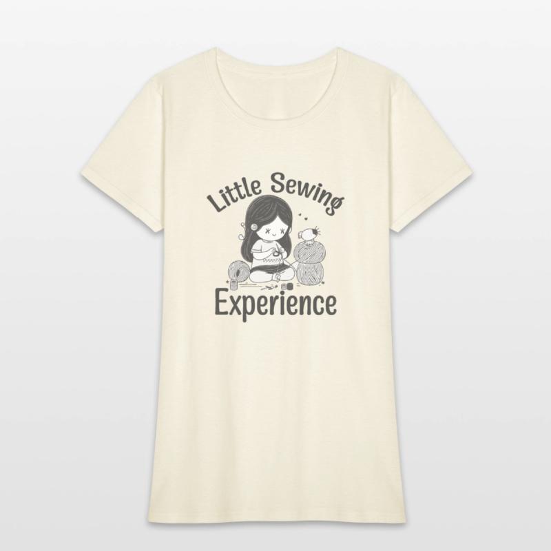 Little sewing experience sewing design shirt