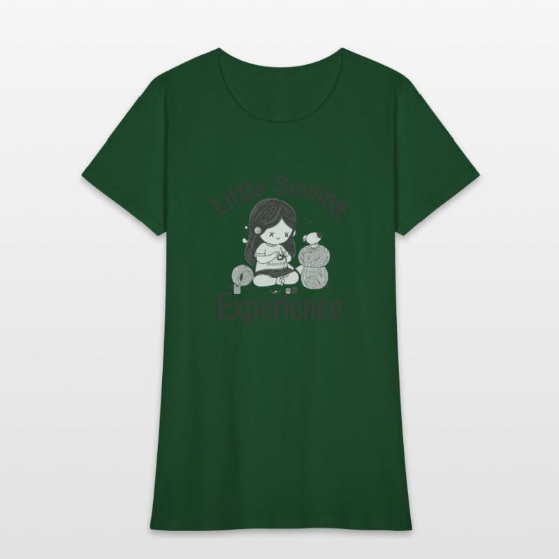 Little sewing experience sewing design shirt