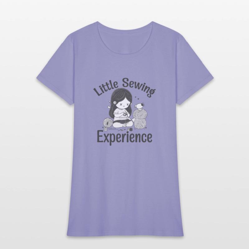 Little sewing experience sewing design shirt