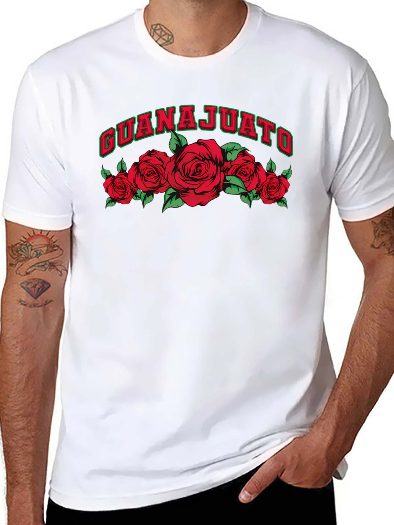 Guanajuato Roses Graphic Tee - Black