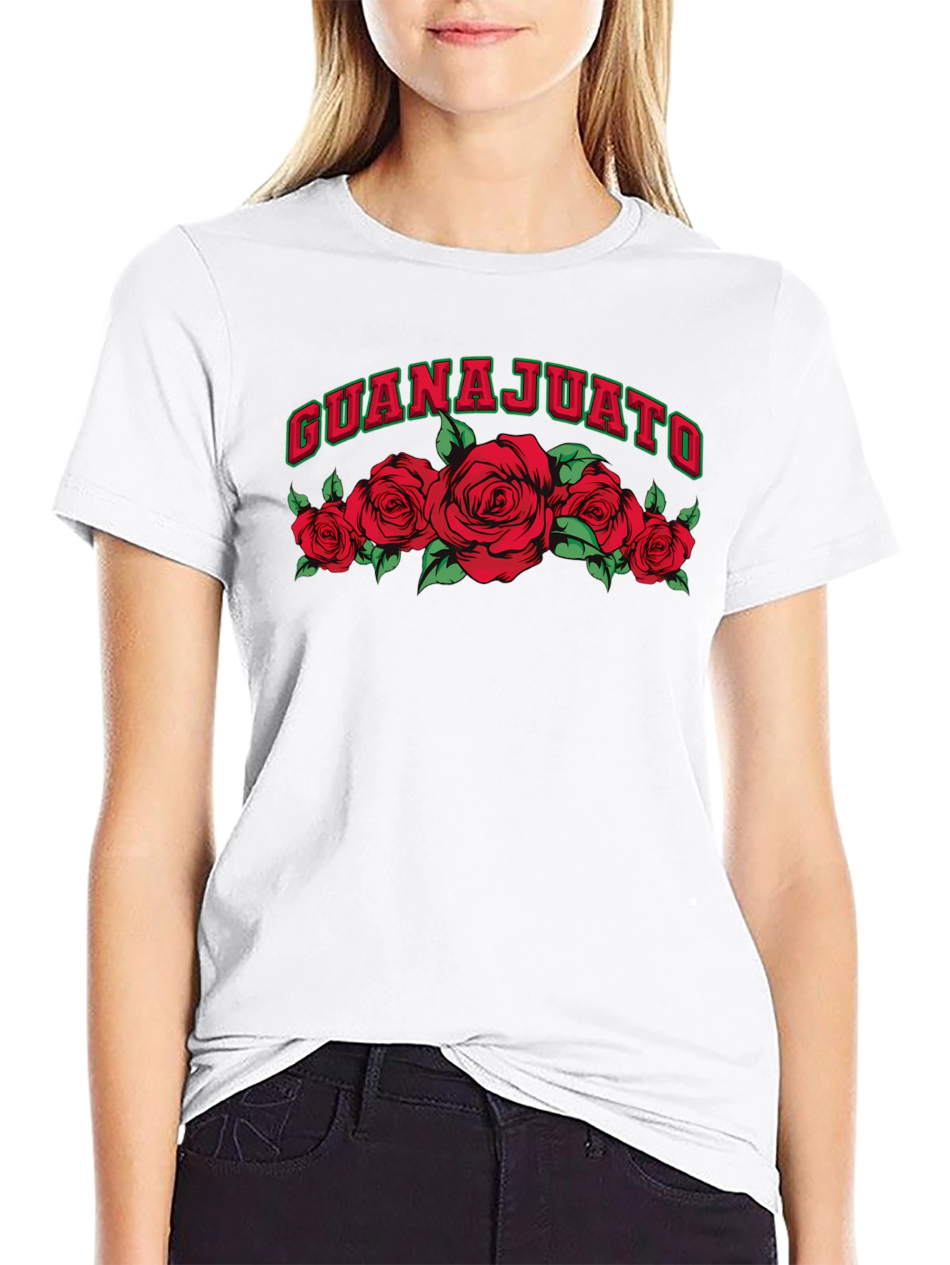 Guanajuato Roses Graphic Tee - Black