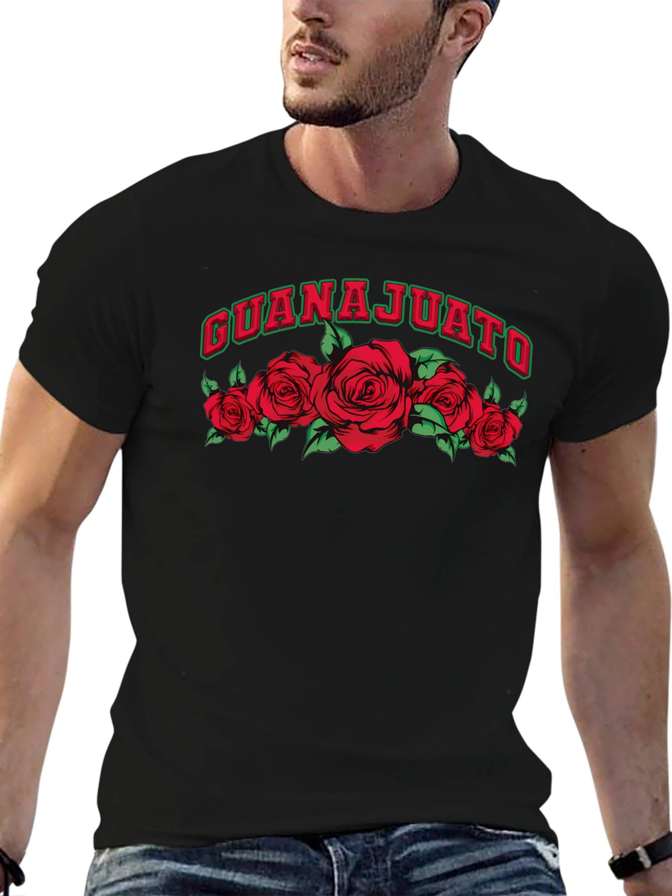 Guanajuato Roses Graphic Tee - Black