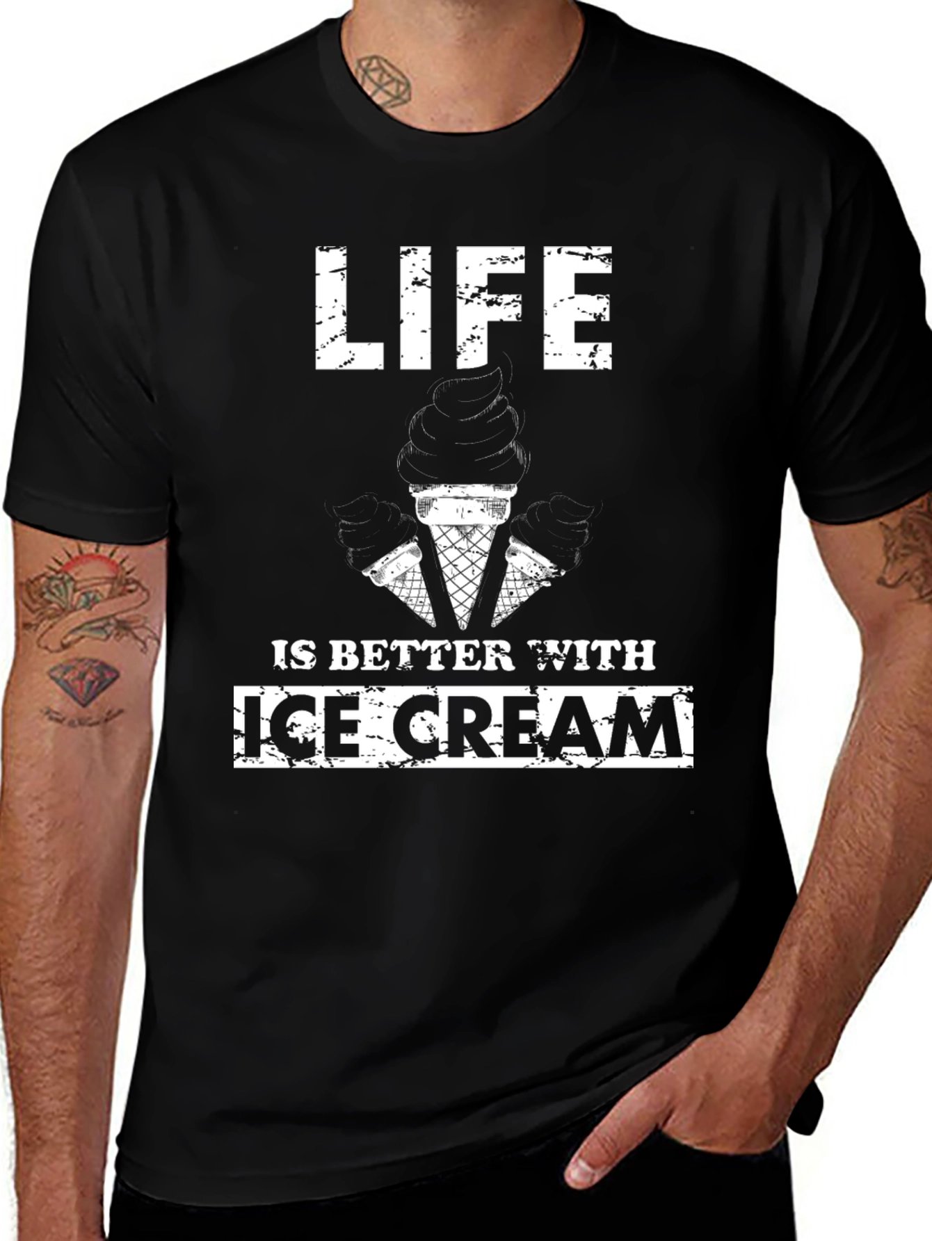 Life is Better With Ice Cream Graphic Tee
