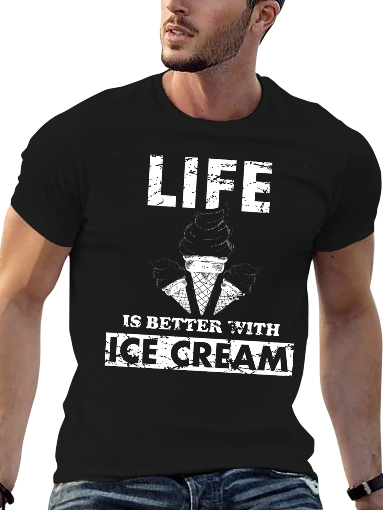 Life is Better With Ice Cream Graphic Tee