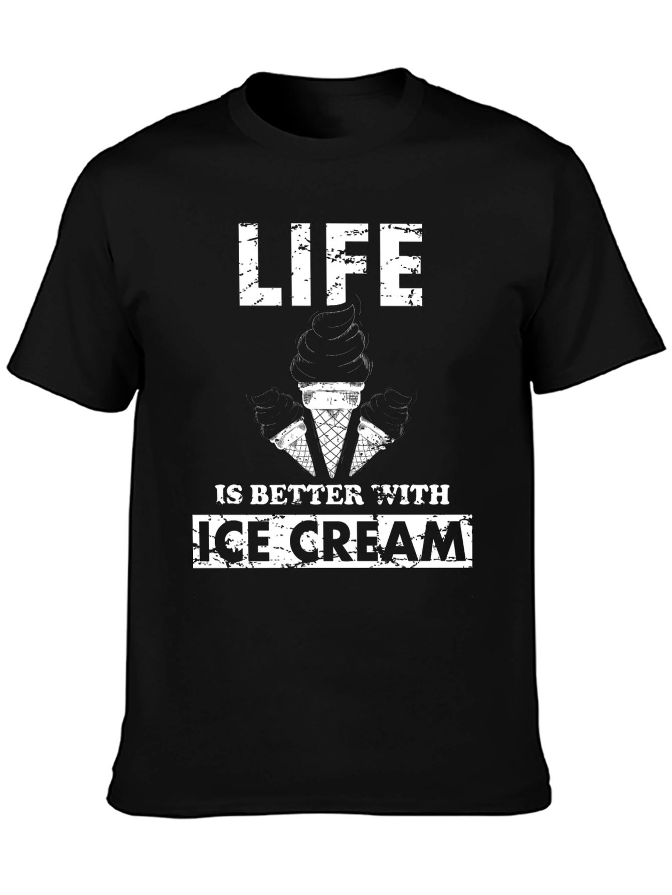 Life is Better With Ice Cream Graphic Tee