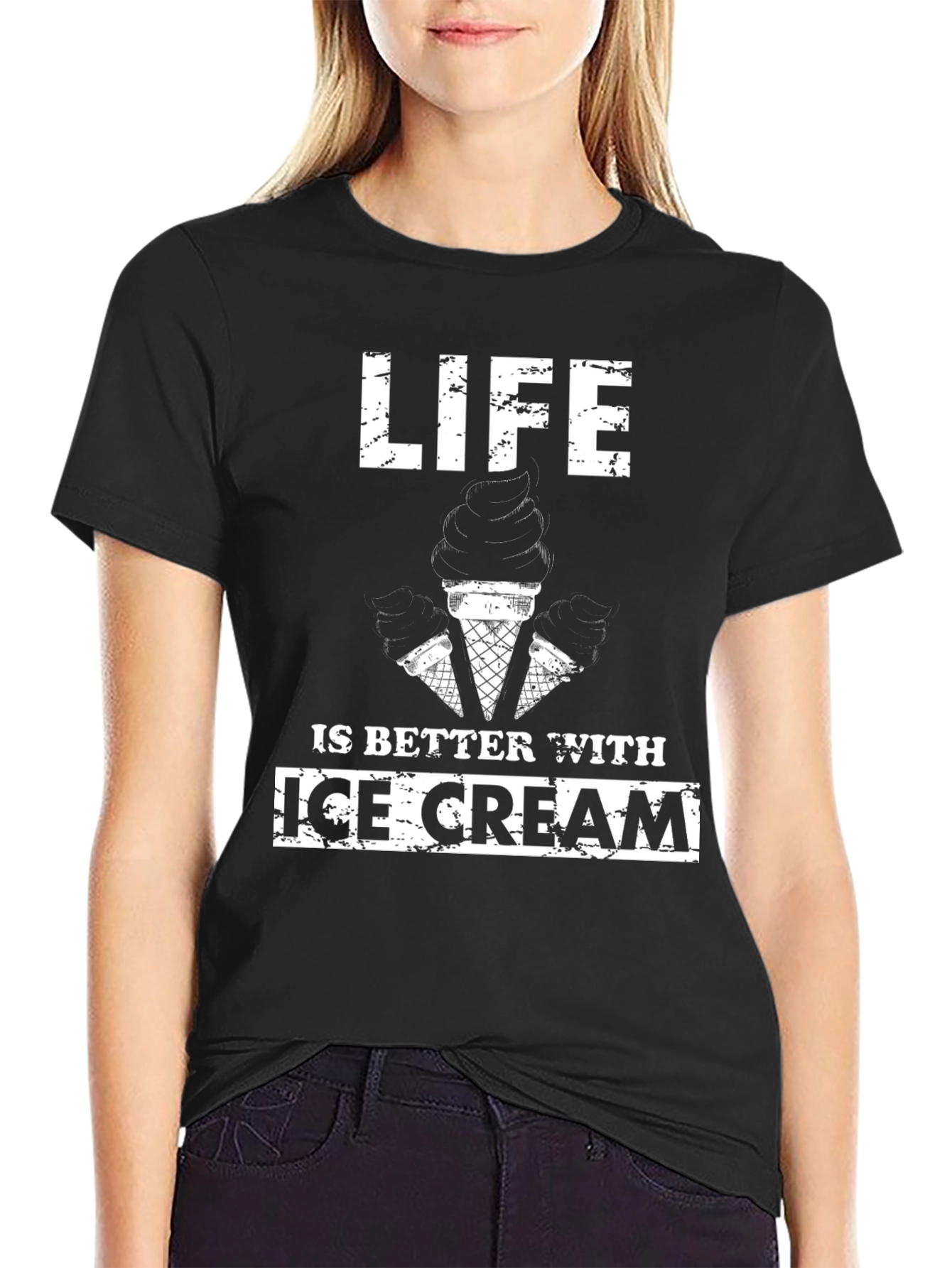 Life is Better With Ice Cream Graphic Tee