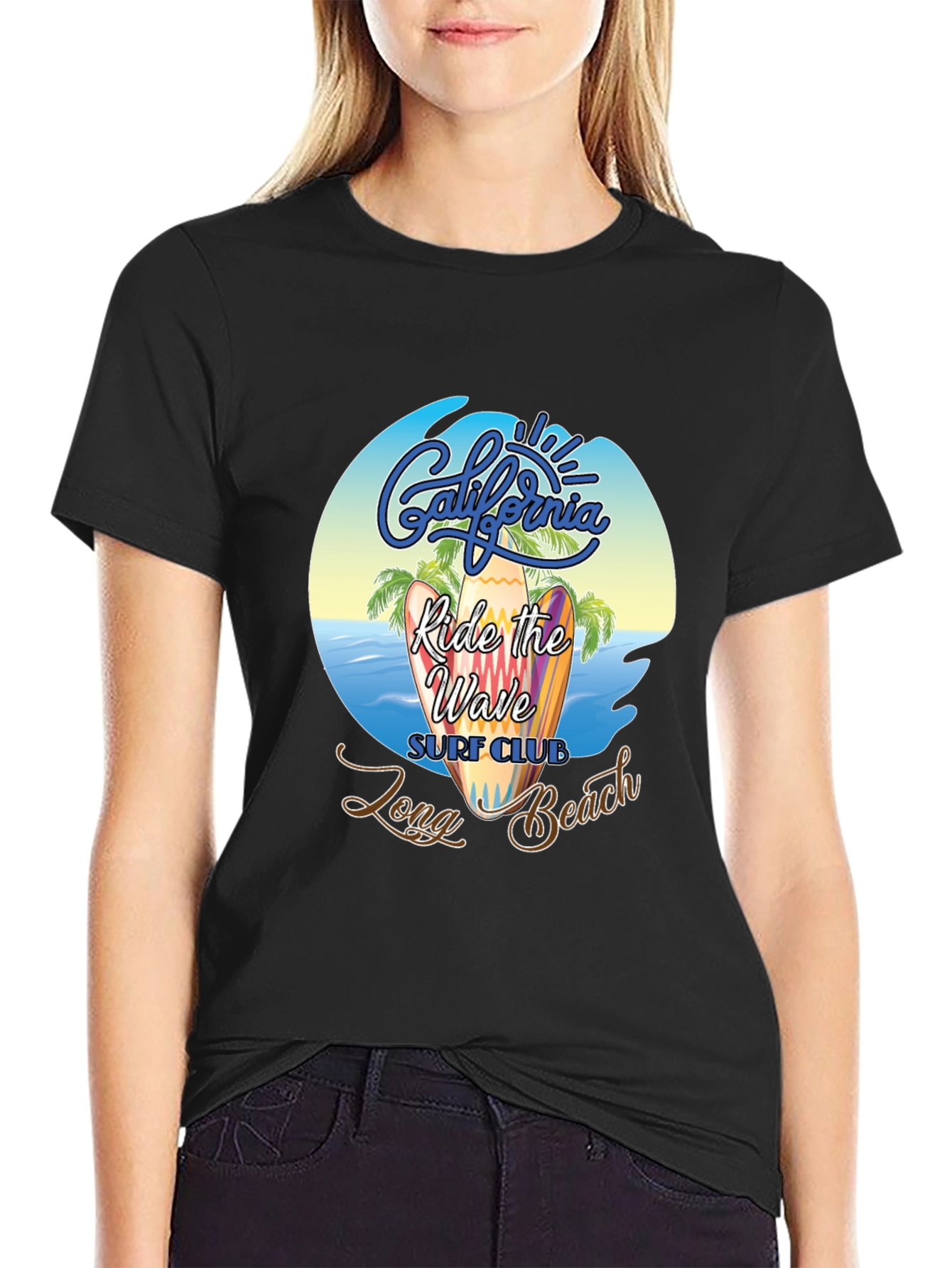 California Surf Club Black T-Shirt