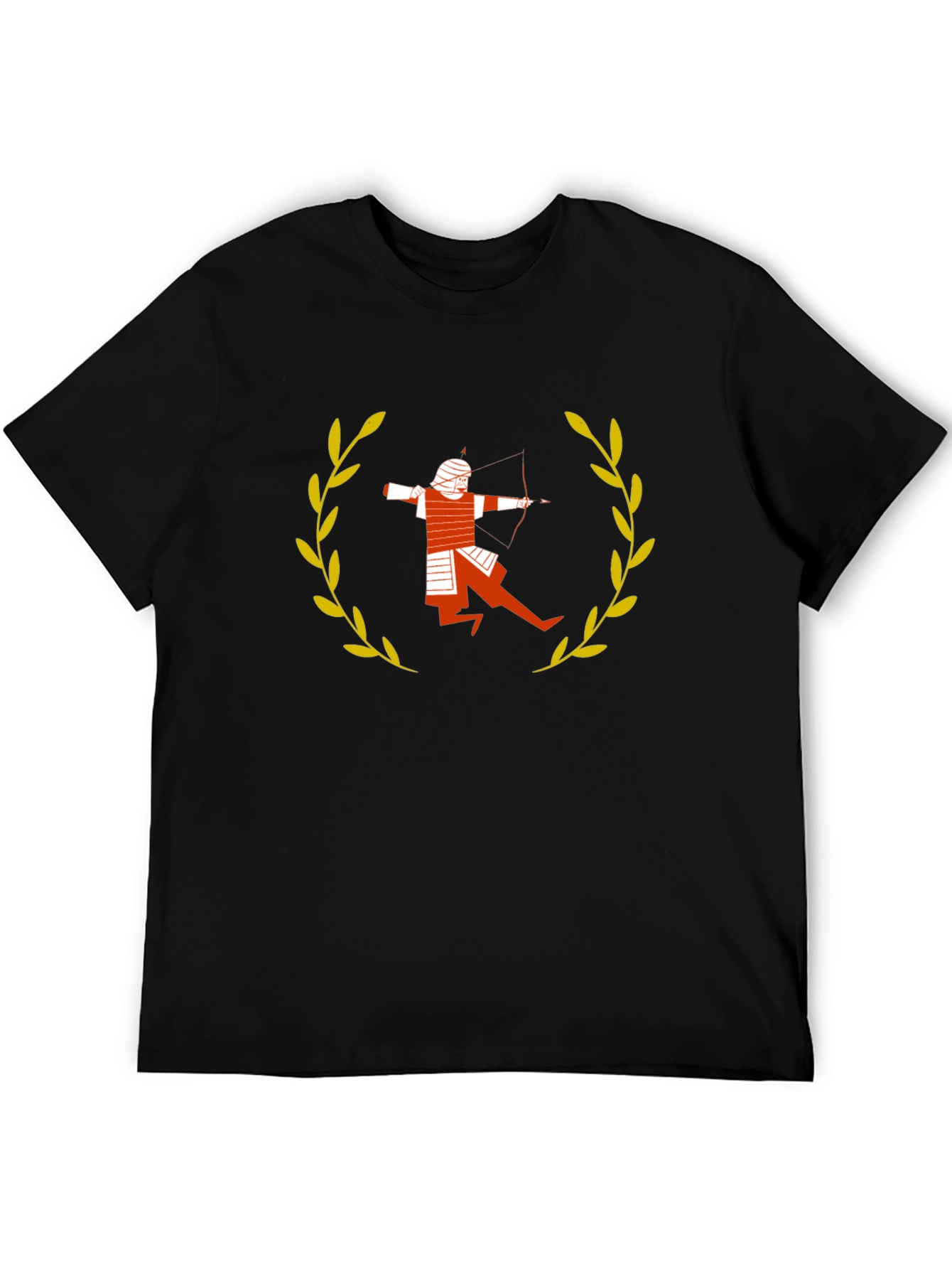 Archer Graphic Tee - Black Cotton Shirt