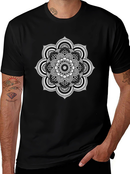 Mandala Graphic Black T-Shirt
