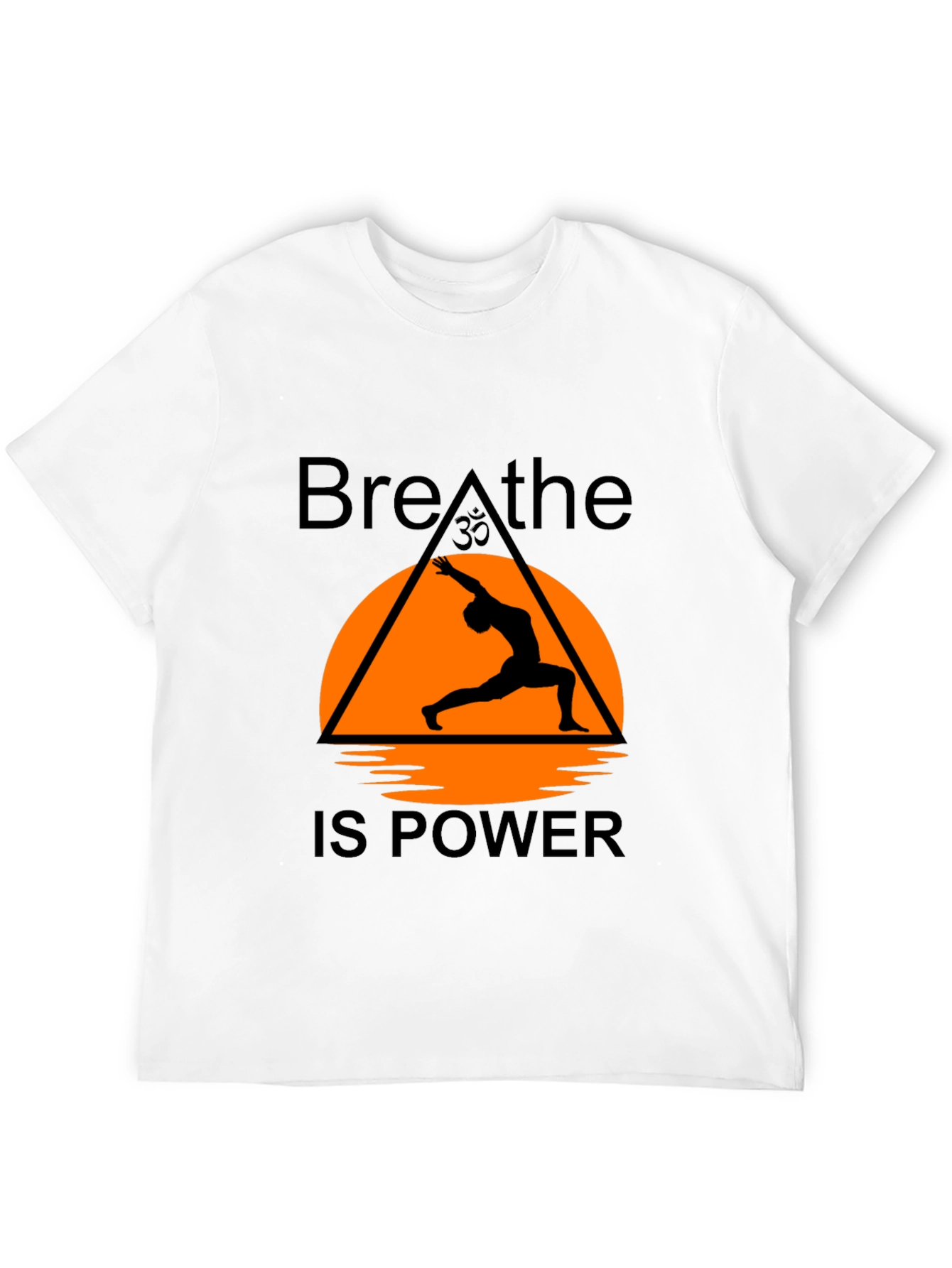 Breathe is Power Yoga T-Shirt - Black Graphic Tee