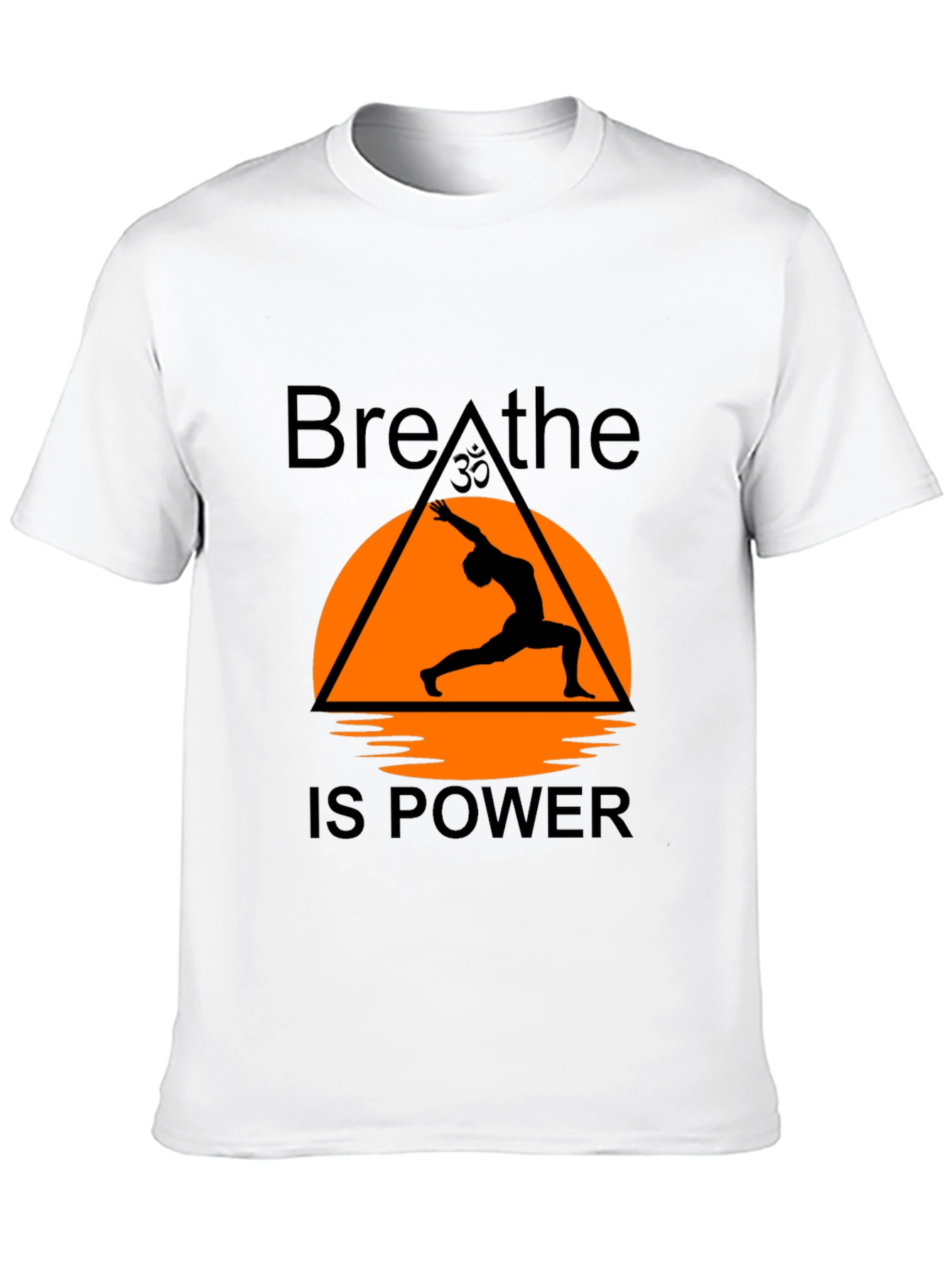 Breathe is Power Yoga T-Shirt - Black Graphic Tee