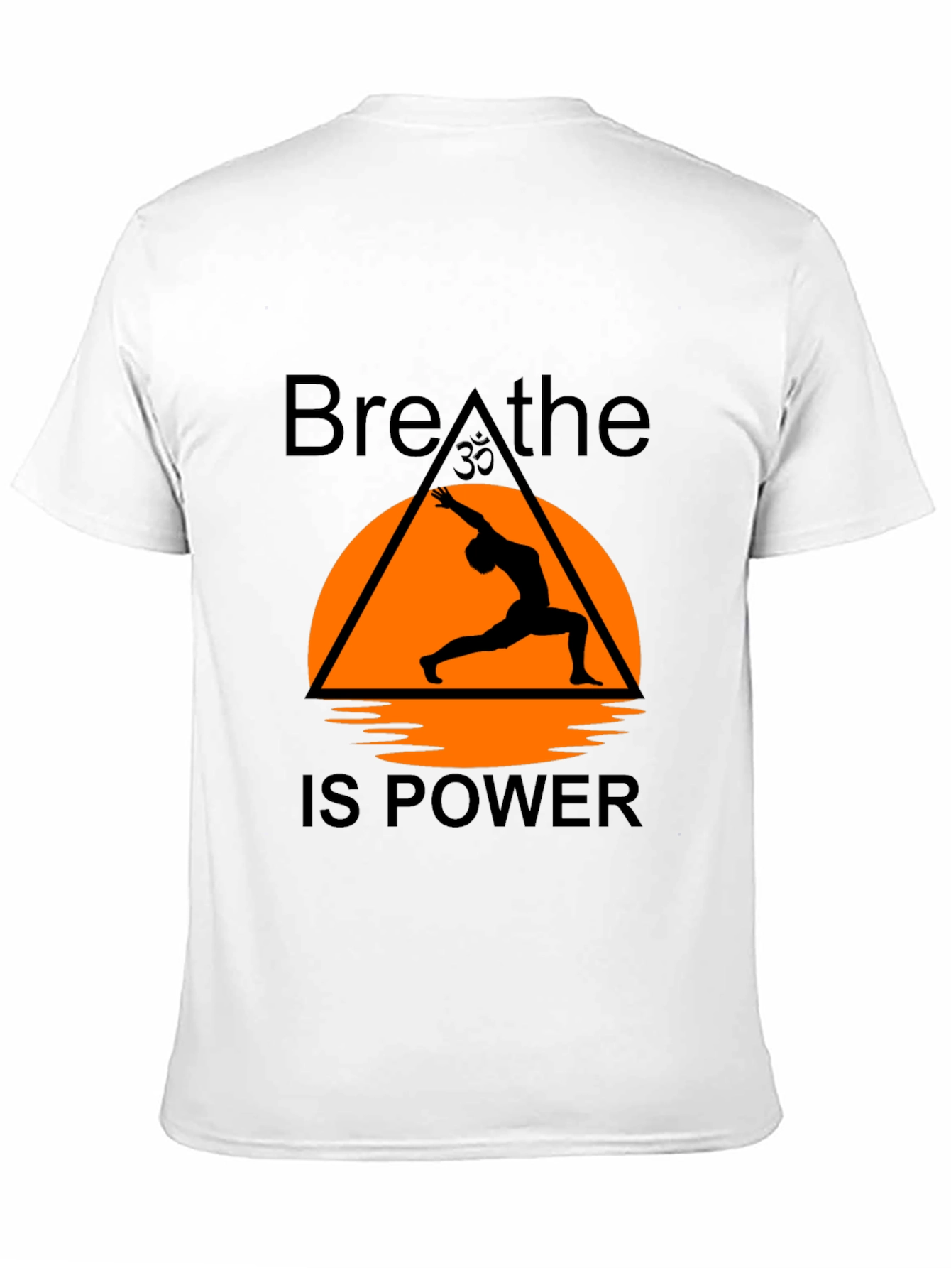 Breathe is Power Yoga T-Shirt - Black Graphic Tee