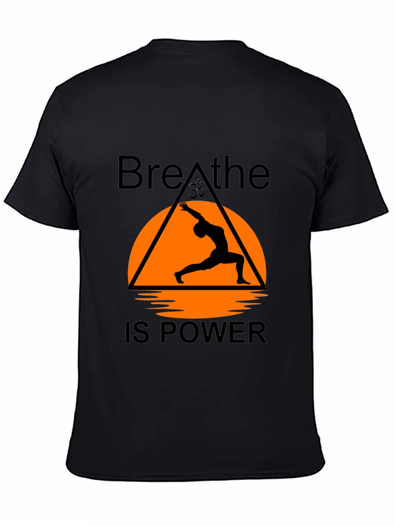 Breathe is Power Yoga T-Shirt - Black Graphic Tee