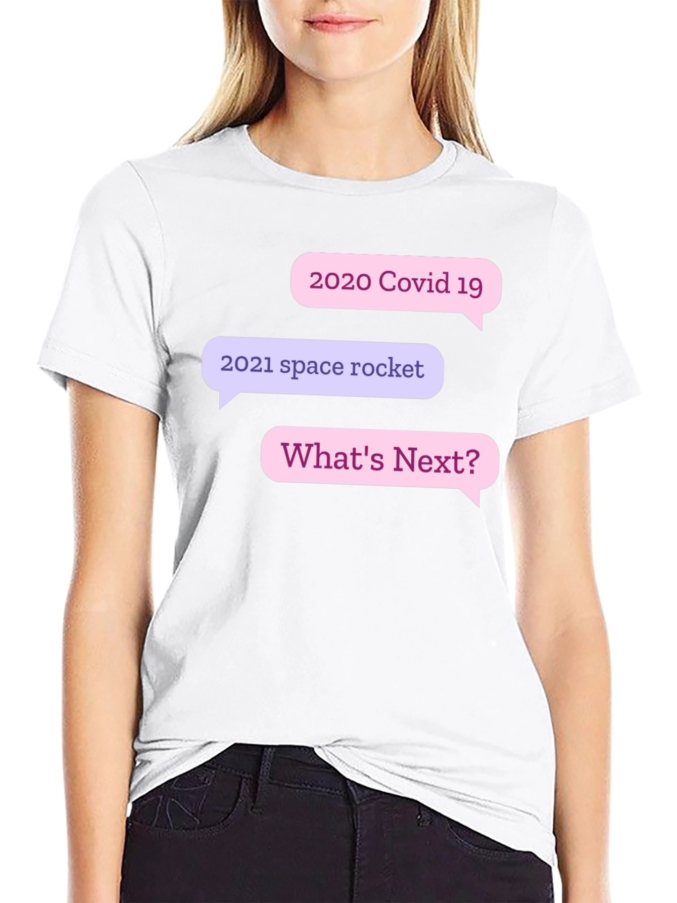 Humorous 2020/2021 Whats Next? Black T-Shirt