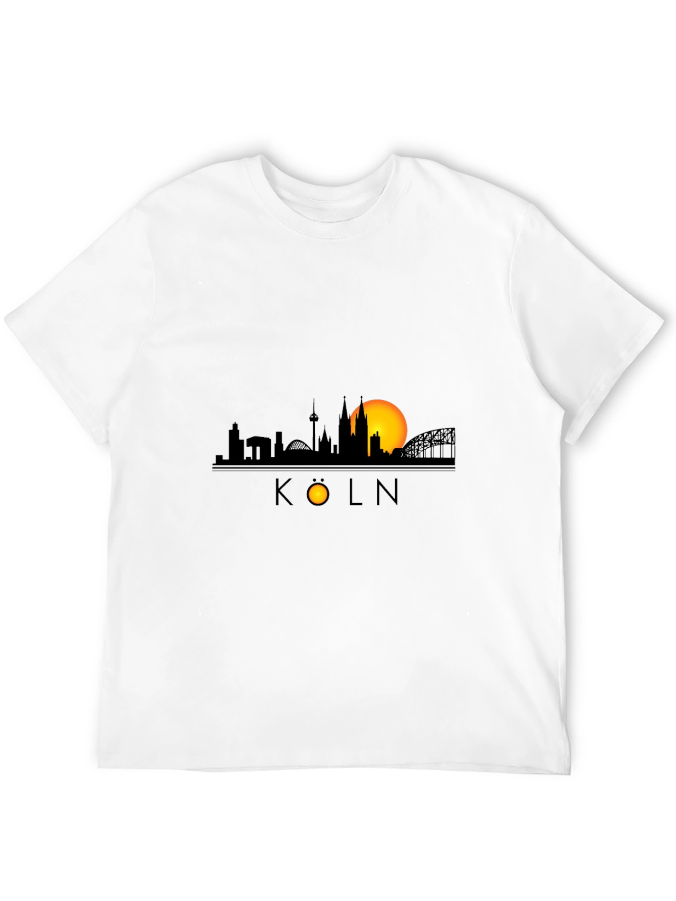 Cologne Skyline Black T-Shirt - City Pride