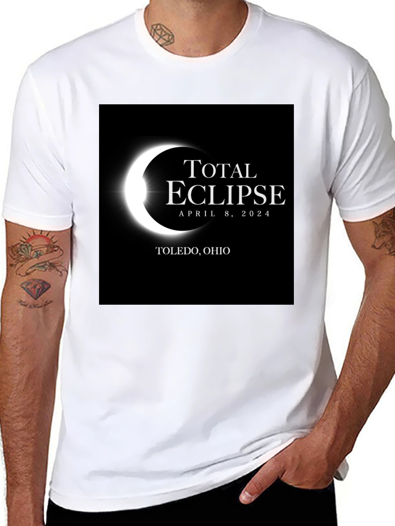 Total Eclipse April 8 2024 Toledo Ohio T-Shirt