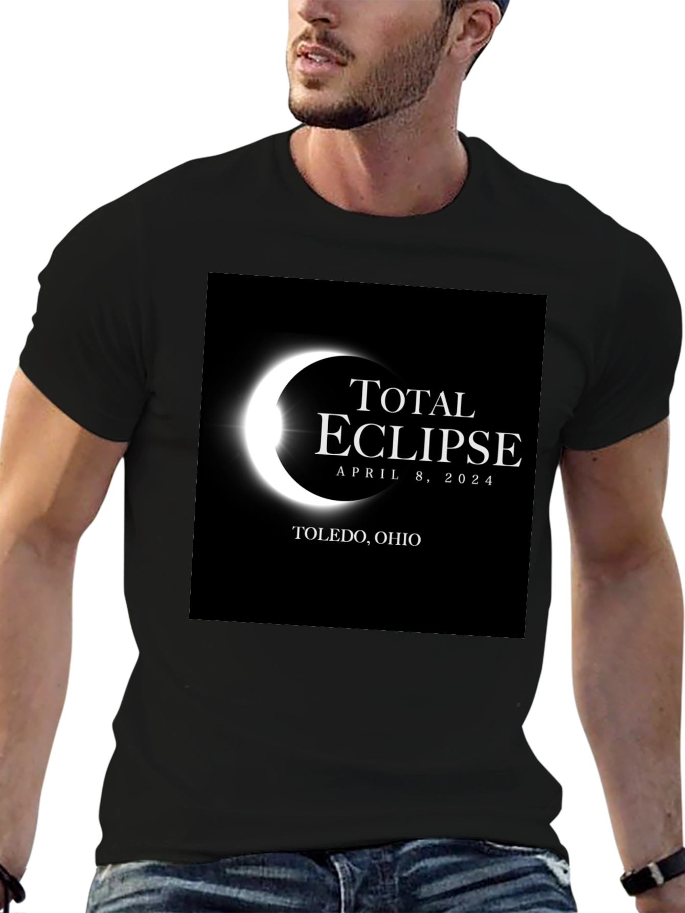 Total Eclipse April 8 2024 Toledo Ohio T-Shirt
