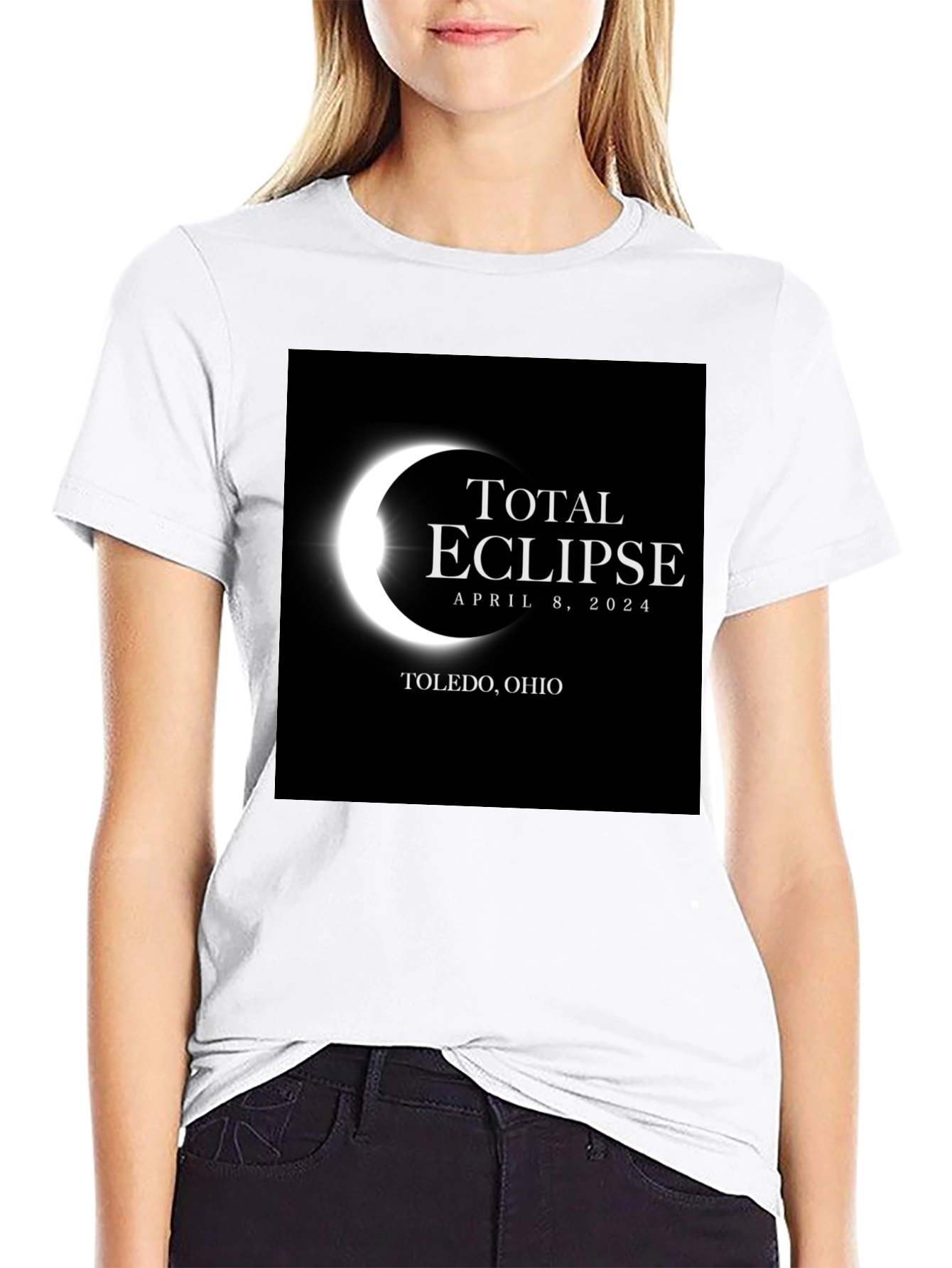 Total Eclipse April 8 2024 Toledo Ohio T-Shirt