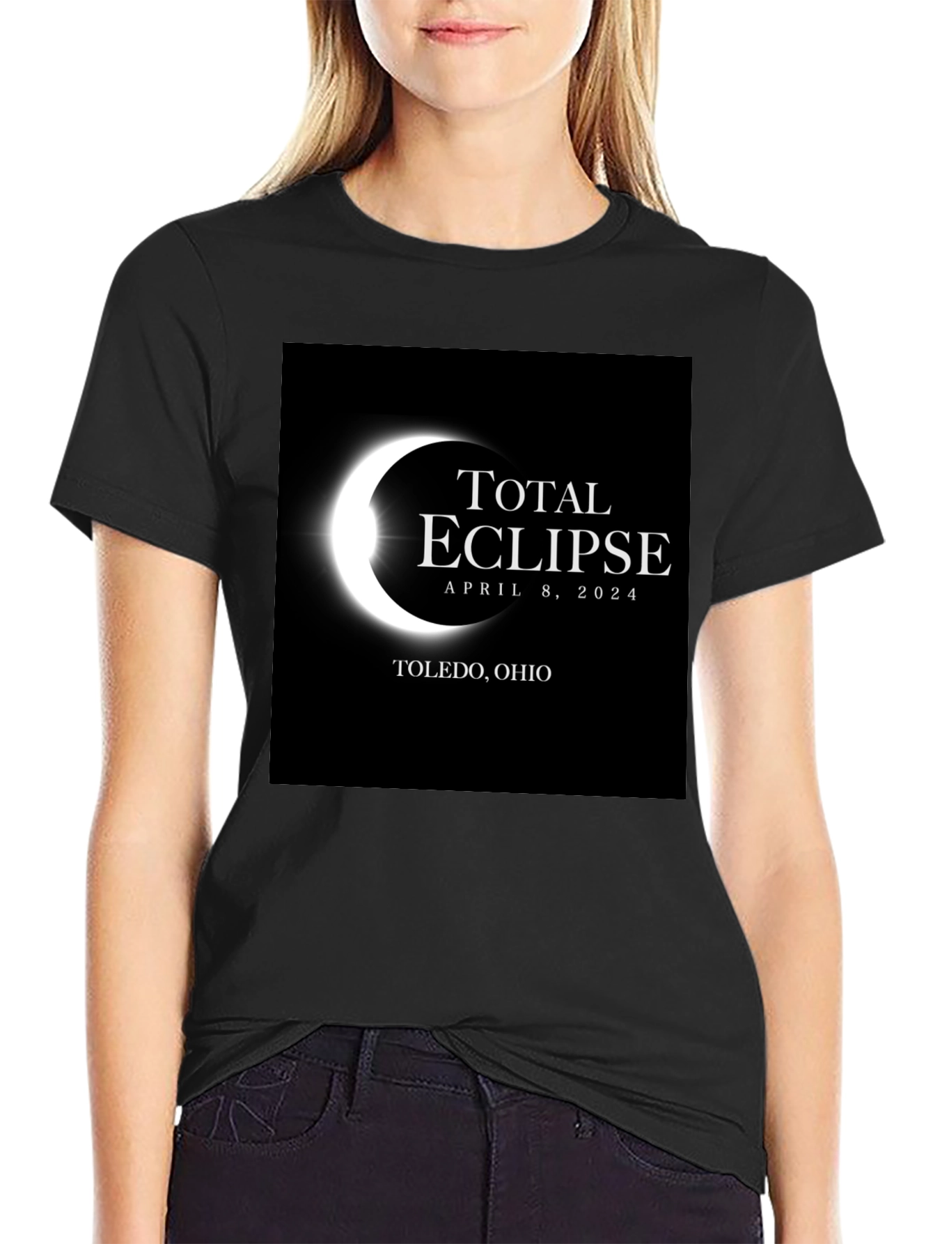 Total Eclipse April 8 2024 Toledo Ohio T-Shirt