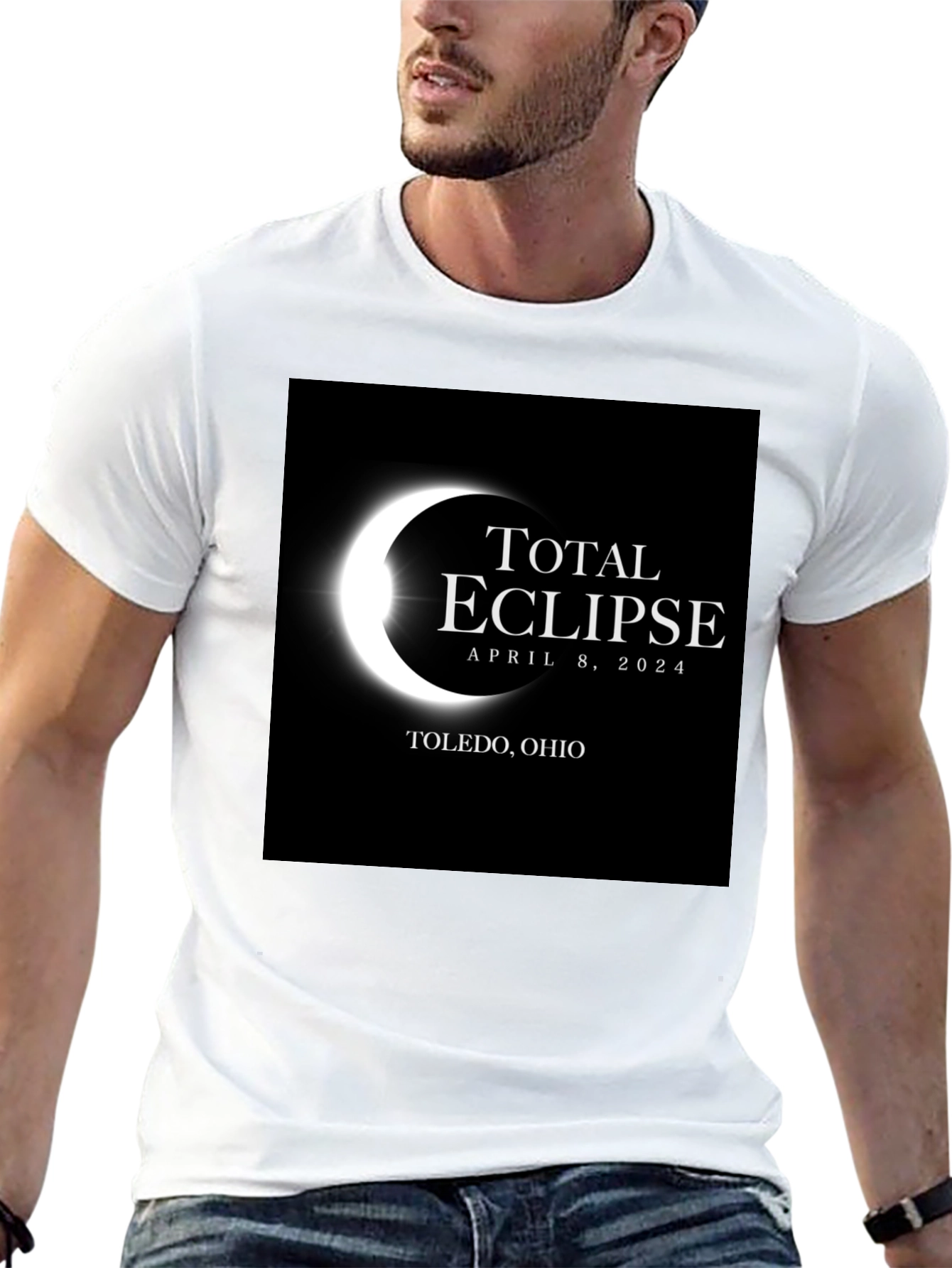 Total Eclipse April 8 2024 Toledo Ohio T-Shirt