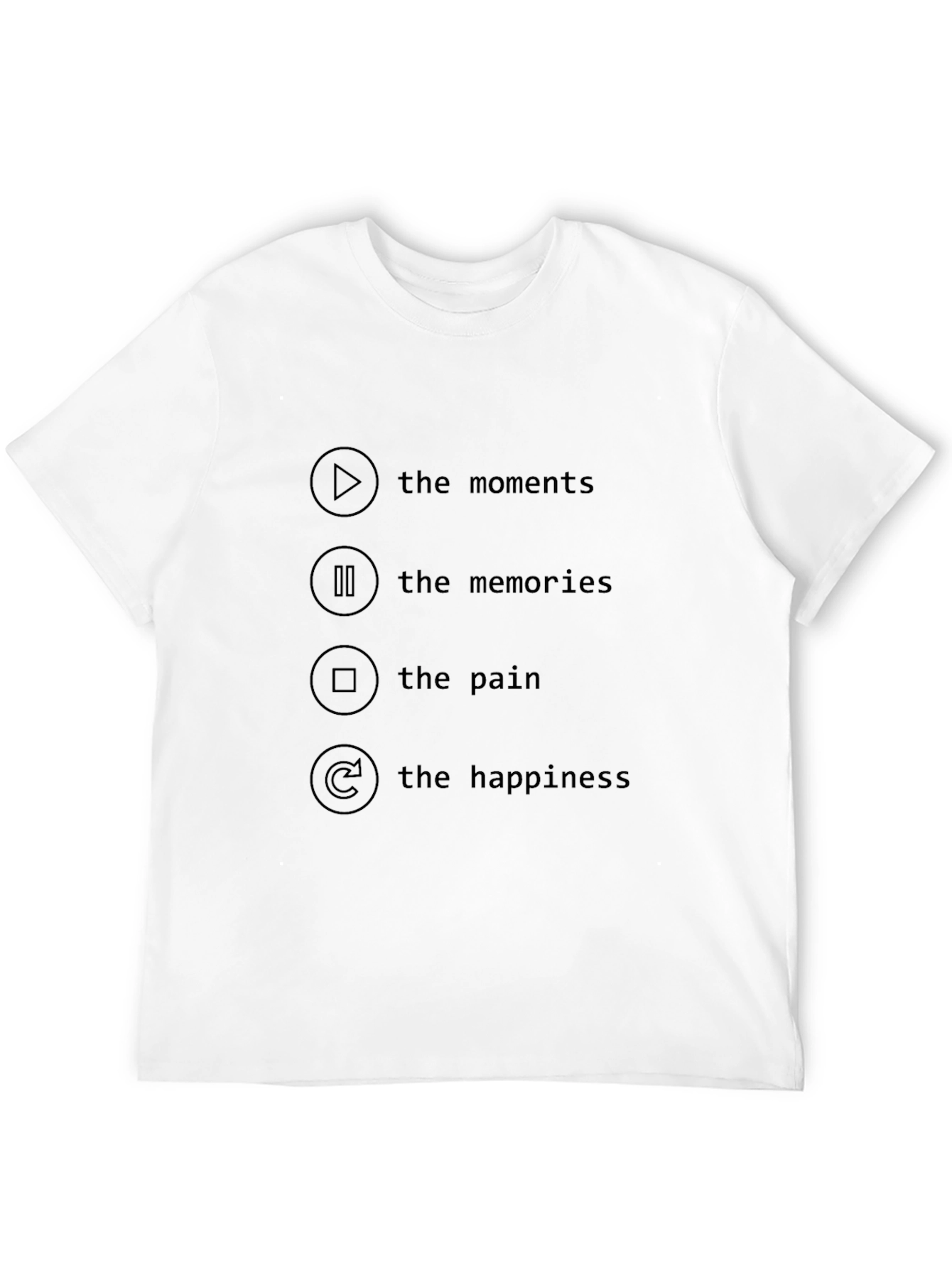 Moments Memories Pain Happiness Graphic Tee