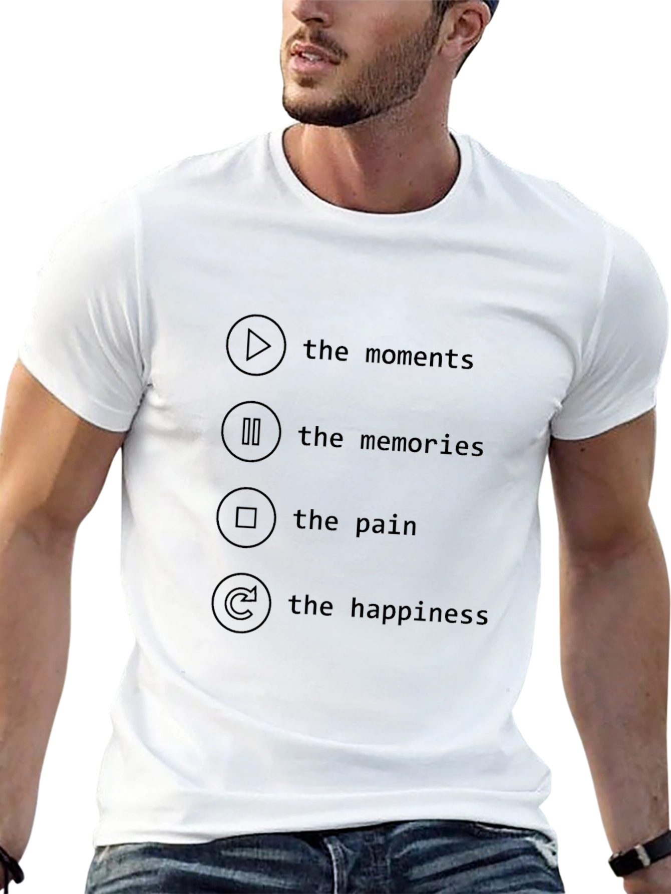 Moments Memories Pain Happiness Graphic Tee