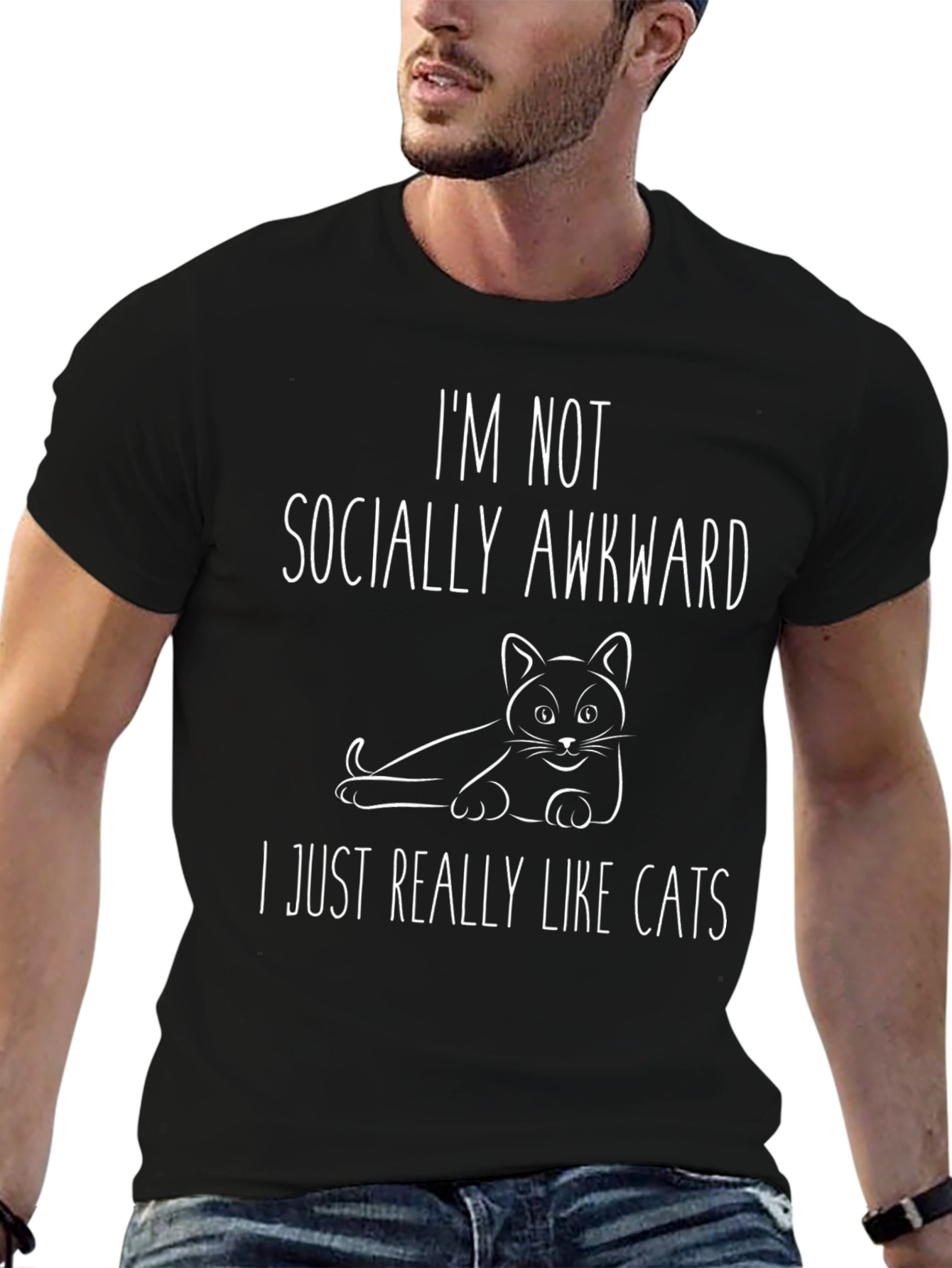 Im Not Socially Awkward Cat Lover T-Shirt