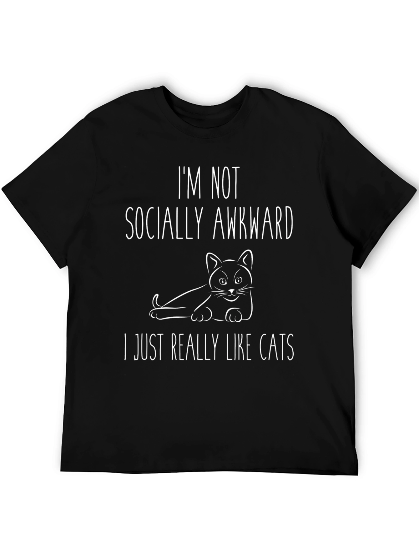 Im Not Socially Awkward Cat Lover T-Shirt