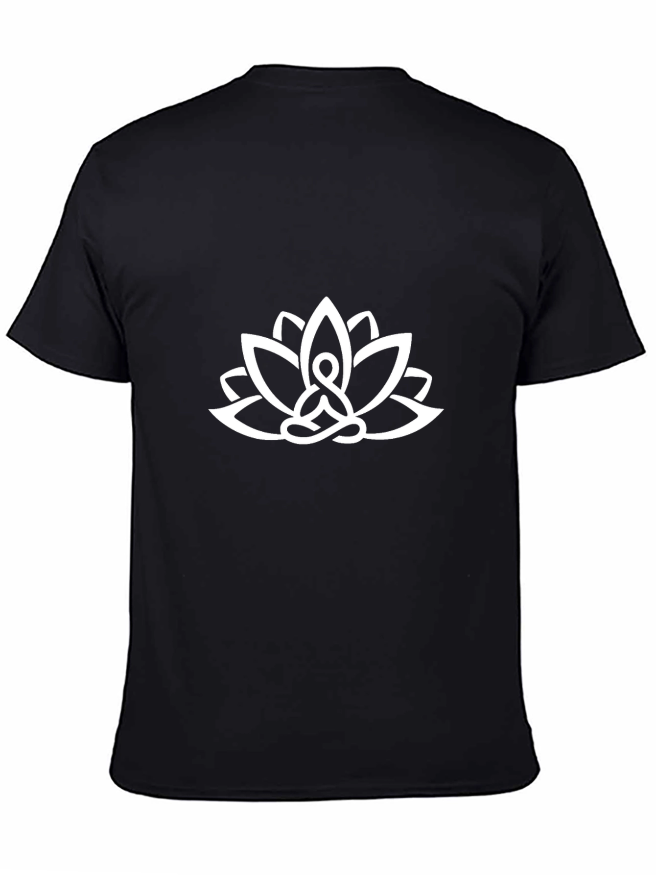 Lotus Meditation Graphic Tee - Black