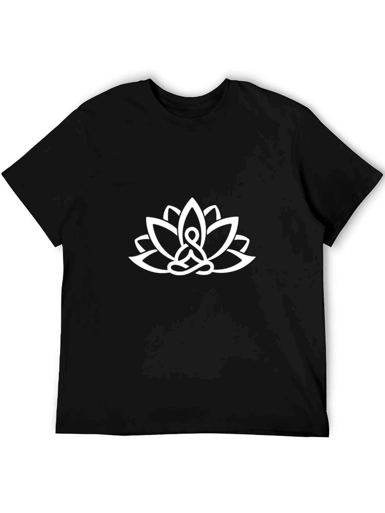 Lotus Meditation Graphic Tee - Black