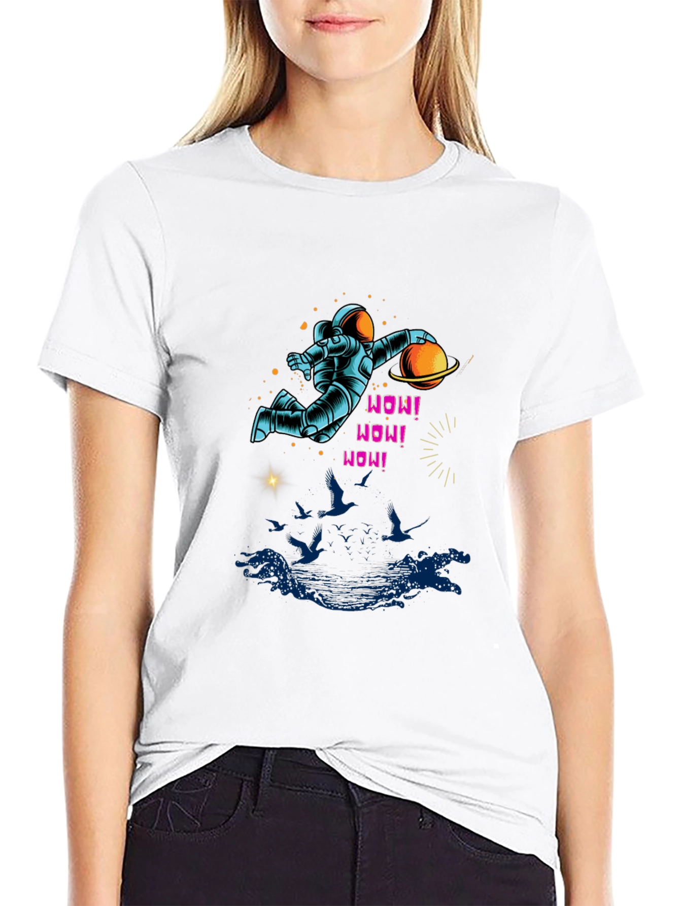 Astronaut Planet Graphic Tee