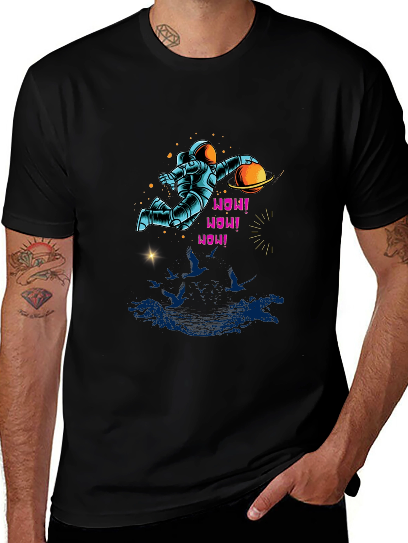 Astronaut Planet Graphic Tee