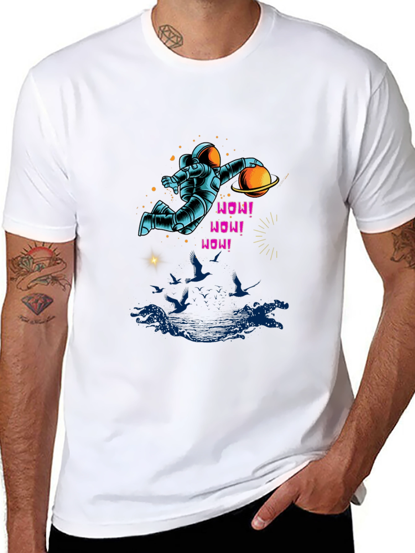Astronaut Planet Graphic Tee